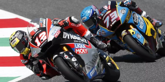 Motorrad - Tom Lüthi am ersten Trainingstag in Montmeló der Schnellste
