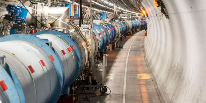 Der Large Hadron Collider (LHC) steht im Cern bei Genf. Cern Teilchenphysik physik