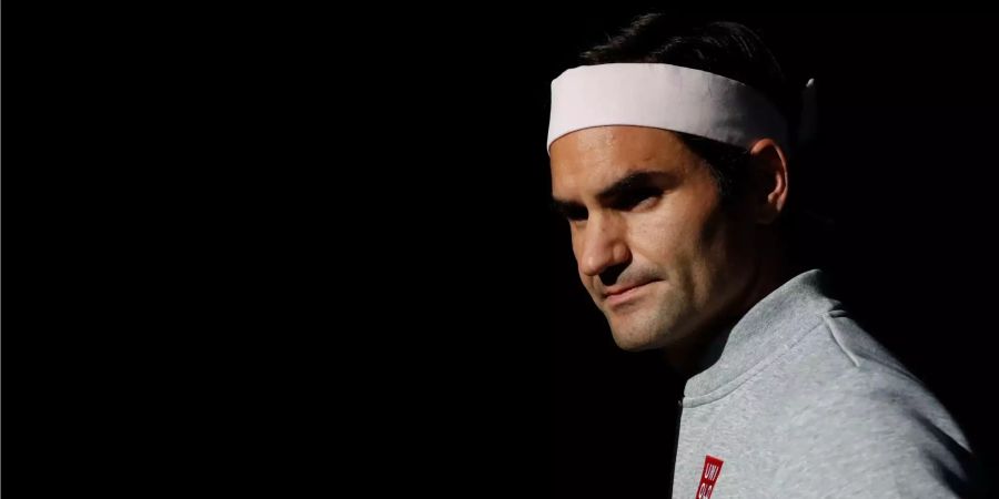 Roger Federer am Turnier in Paris-Bercy (FRA).