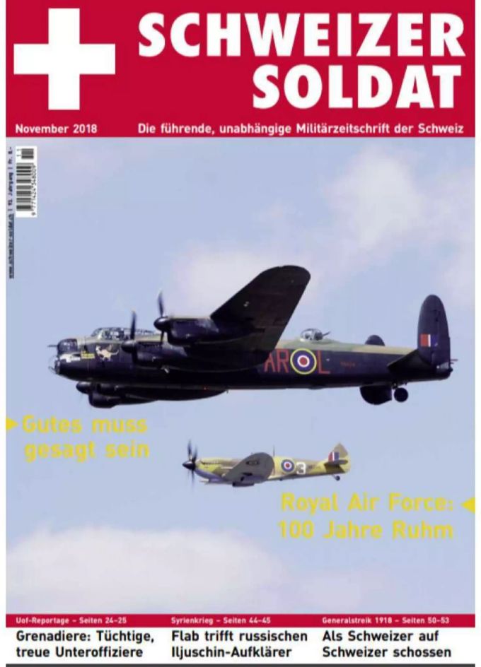 Nun mischt das Magazin «Schweizer Soldat» in der Debatte mit. Das Cover der Zeitschrift «Schweizer Soldat».