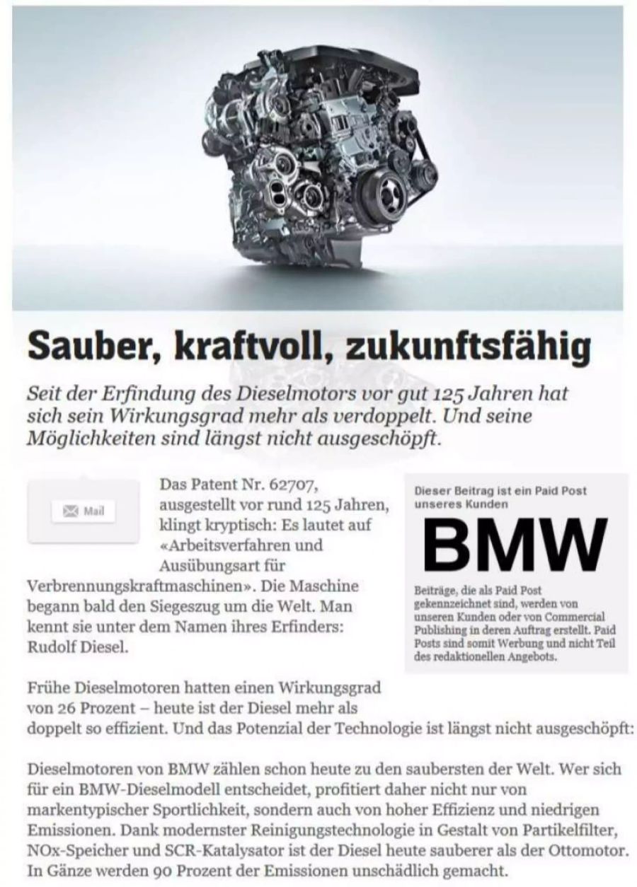 Mittlerweile hat BMW das Zitat von Peter Mock entfernt.