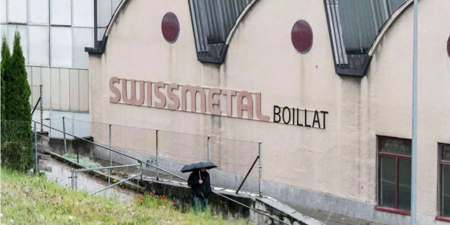 Das Fabrikgebäude der Baoshida Swissmetal steht in Reconvilier BE.