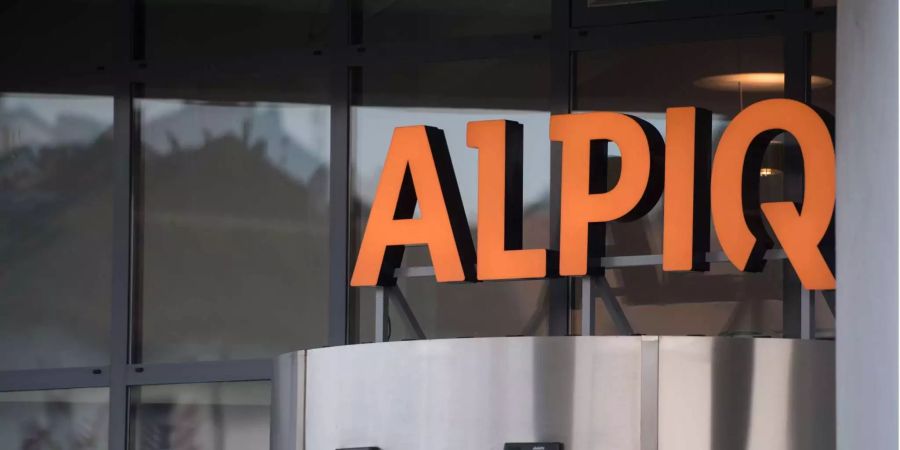 Das Logo von Alpiq am Hauptsitz in Olten SO.