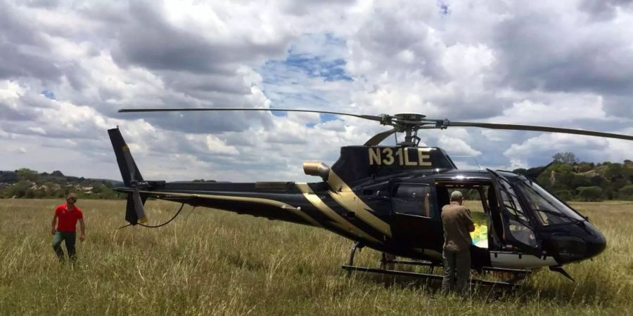 Mit diesem Helikopter flog der Pilot der Air Zermatt den Einsatz