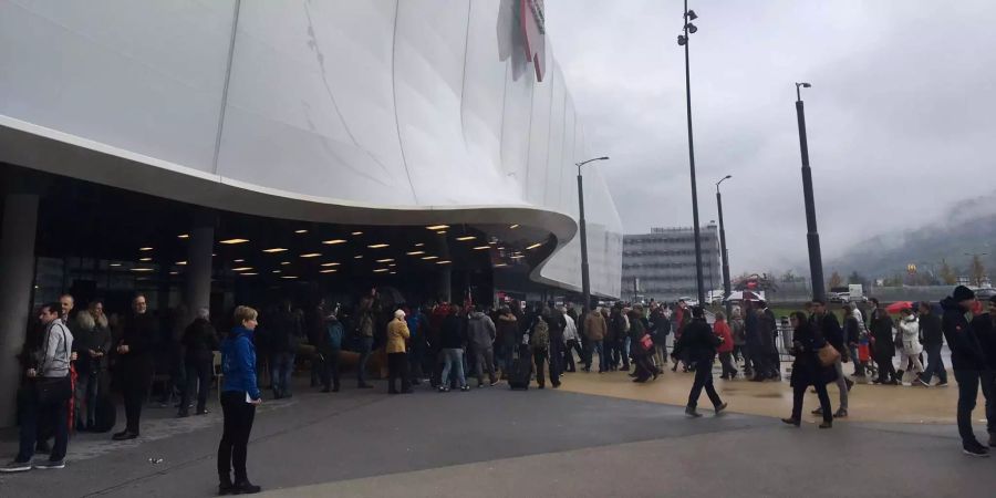 Die elegant geschwungene Front der neuen Mall