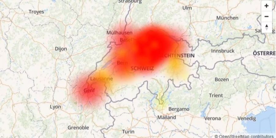 Das Problem tritt vor allem in der Ostschweiz und im Raum Zürich auf.