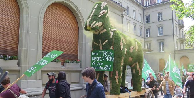 UniaDemo in Bern Löhne der Gärtner sollen wachsen Nau.ch