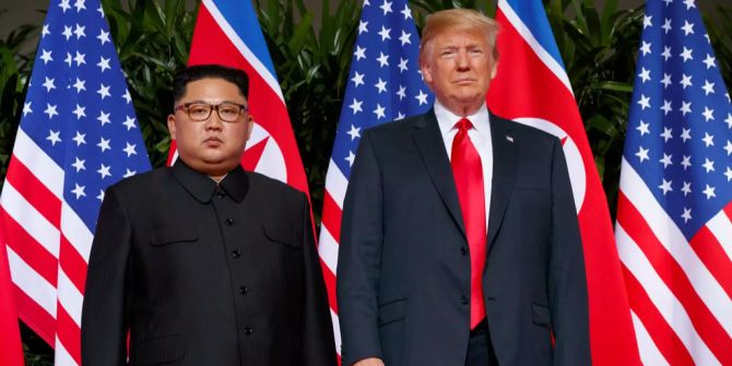 Kim Jong Un und Donald Trump.