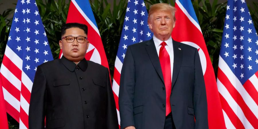 Kim Jong Un und Donald Trump.