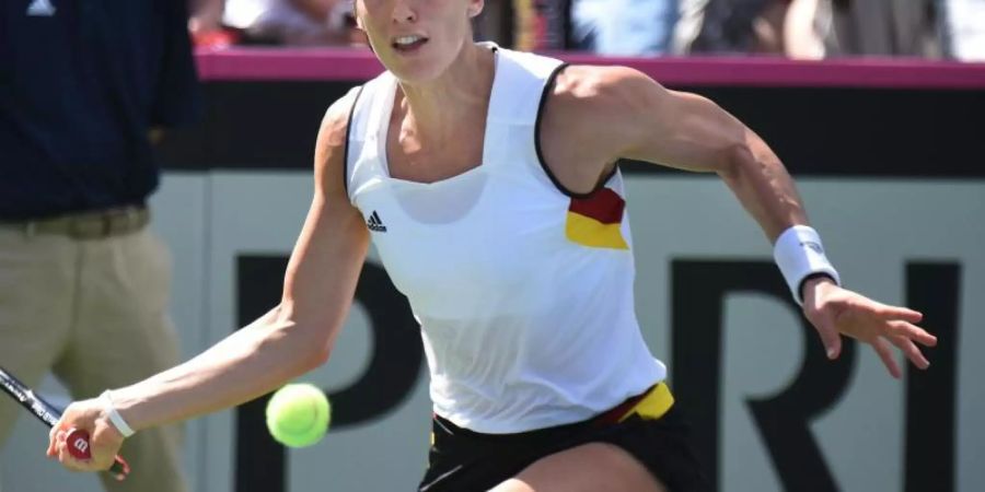 Gibt ihr Comeback im deutschen Fed-Cup-Team: Andrea Petkovic. Foto: Matthew Thayer/The Maui News/AP