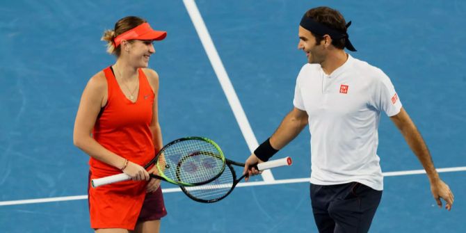 Belinda Bencic Roger Federer