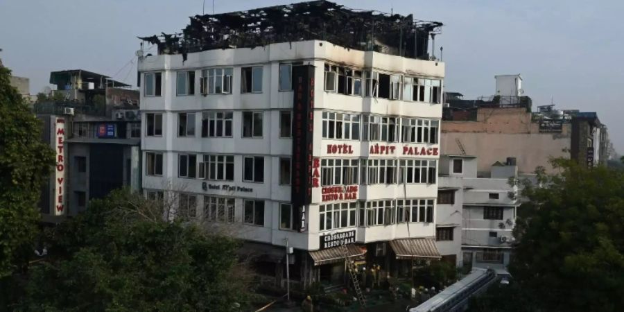 Hotel Arpit Palace nach dem Brand