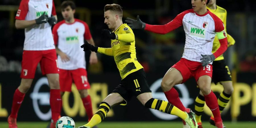Dortmund (im Bild Reus) und Augsburg trennen sich 1:1.