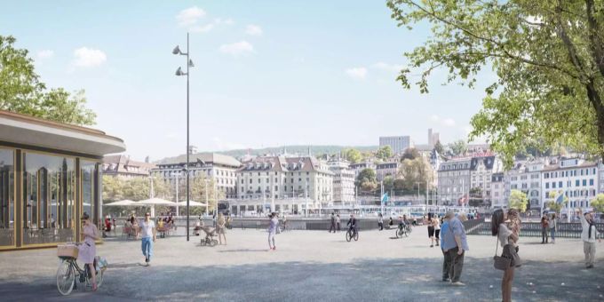 So könnte ein mögliches Bauprojekt aussehen. Blick von Park zum Hotel Central. So könnte ein mögliches Bauprojekt aussehen. Blick von Park zum Hotel Central.