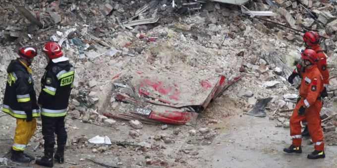 Eine Gasexplosion in Polen fordert Tote und Verletzte (Symbolbild). Eine Gasexplosion in Polen fordert Tote und Verletzte (Symbolbild).