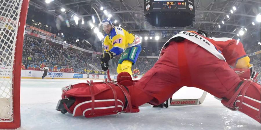 Biels Keeper Jonas Hiller wird erstmals bezwungen.