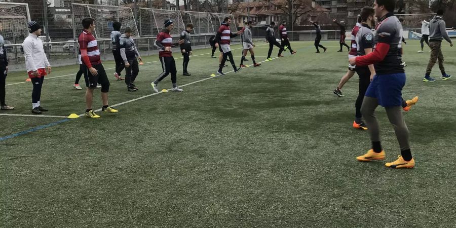 Das Training fokussierte das Sevens-Rugby.