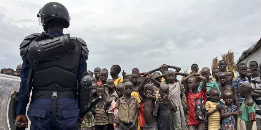 Eine Szenerie aus einem Flüchtlingscamp im Südsudan.