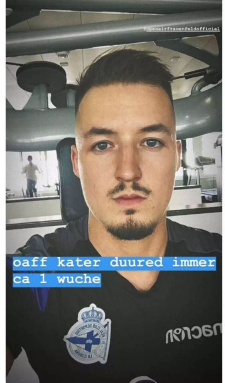 Leidet auch am Mittwoch noch: Rapper Mimiks und sein Kater des Openair Frauenfeld.