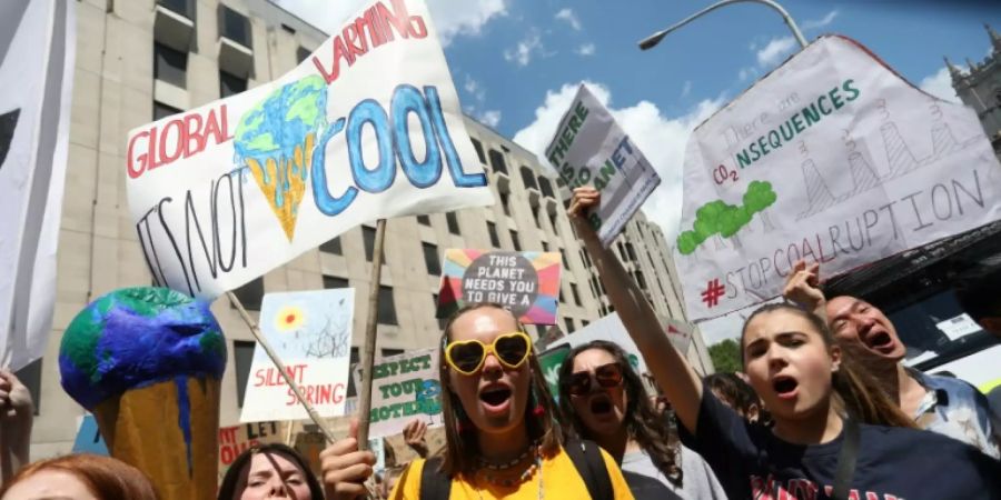 Demonstration für Massnahmen gegen den Klimawandel