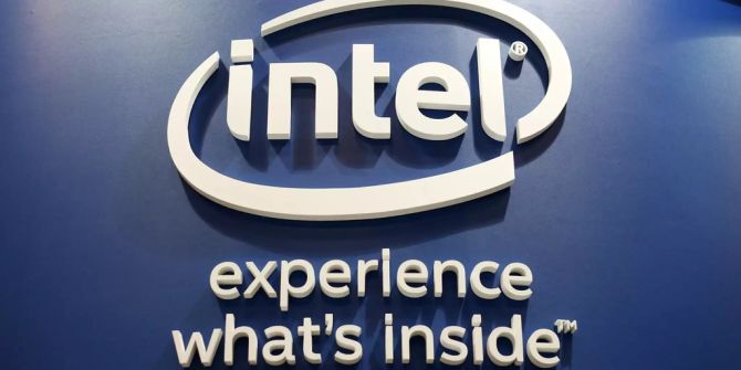 Intel Logo Weiss