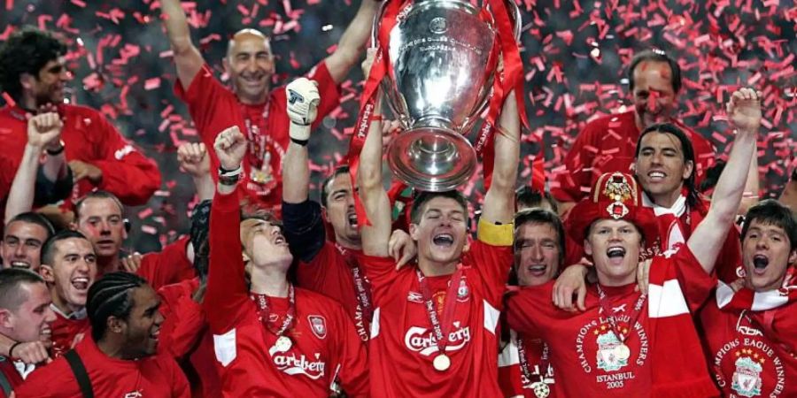 Im Jahr 2005 gewann der FC Liverpool zuletzt den Königsklassen-Pott. Foto: epa Daniel Del Zennaro/epa