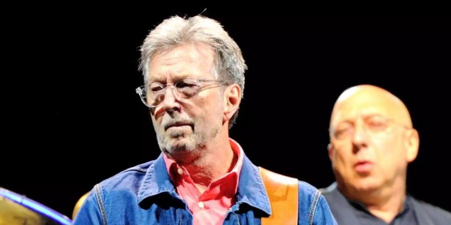 Eric Clapton 2014 in Mannheim. Foto: Uwe Anspach/dpa