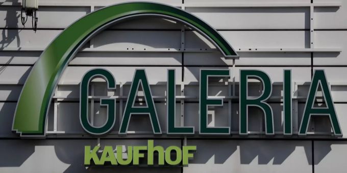 Das Logo von Galeria in Düsseldorf (D) galeria
