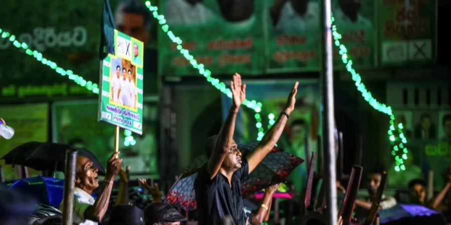 Wahlkampfveranstaltung in Sri Lanka