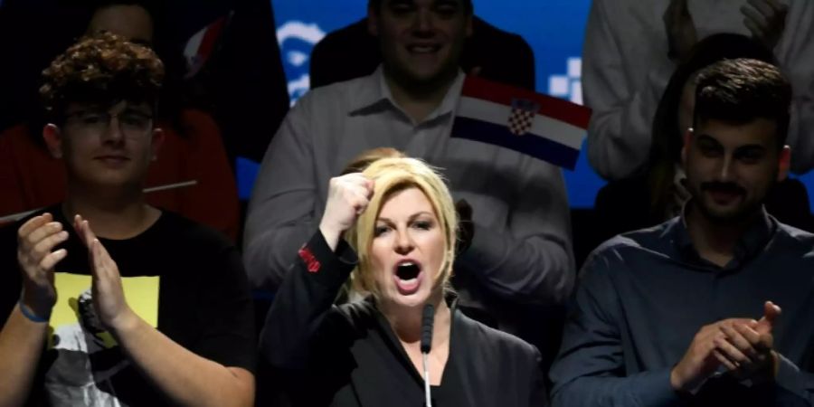 Grabar-Kitarovic im Wahlkampf