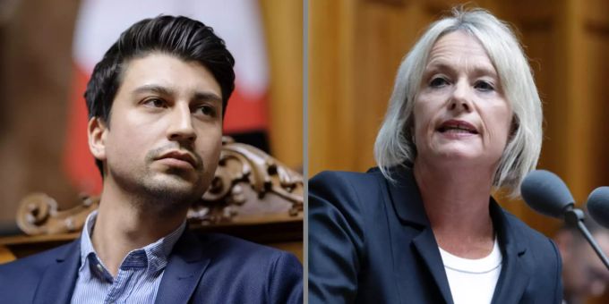 Fabian Molina, Nationalrat SP, und Elisabeth Schneider-Schneiter, Nationalrätin CVP, äussern sich zu den Menschenrechtsverletzungen in der chinesischen Provinz Xinjiang. molina schneider