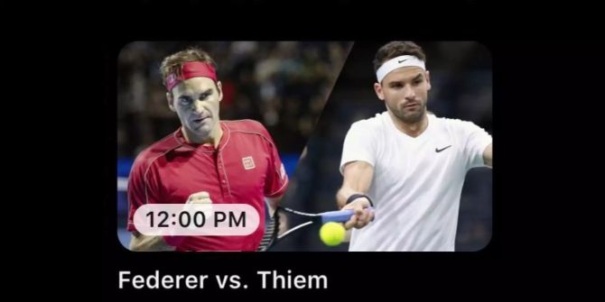 Roger Federer Dominic Thiem