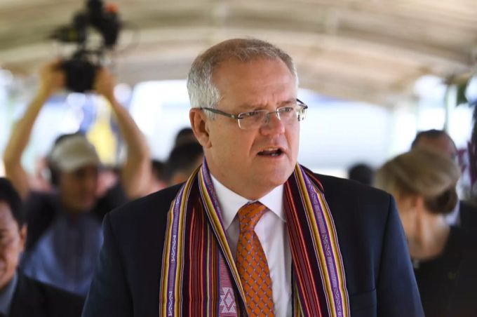 Der australische Premierminister Scott Morriso titelseite scott morrison