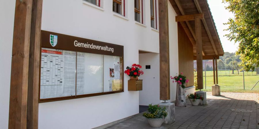 Die Gemeindeverwaltung in Kriechenwil.