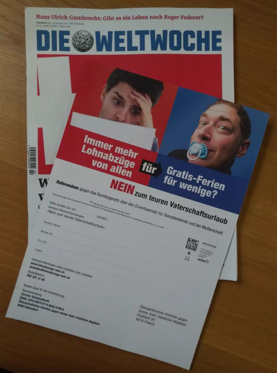 SVP Referendum Vaterschaftsurlaub