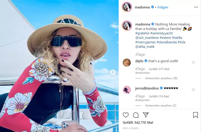 Madonna Verwohnt Lover Mit 40 000 Franken Ferien Auf Den Malediven