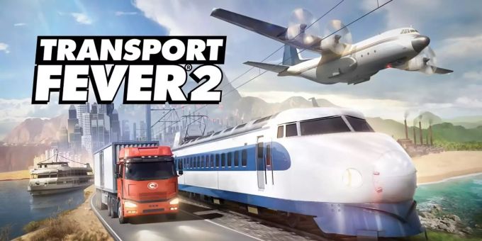 Der Startbildschirm von «Transport Fever 2». Transport Fever 2