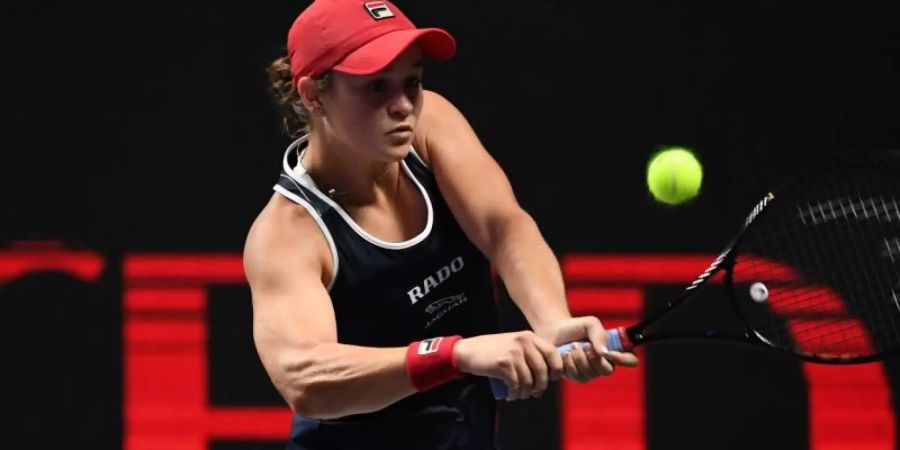 Ashleigh Barty hat sich bei den WTA Finals für das Halbfinale qualifiziert. Foto: Liang Xu/XinHua/dpa