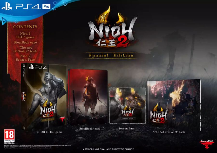 Das bringt die Steelbook Special Edition von Nioh 2 mit sich.