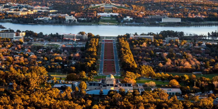 Blick auf Canberra