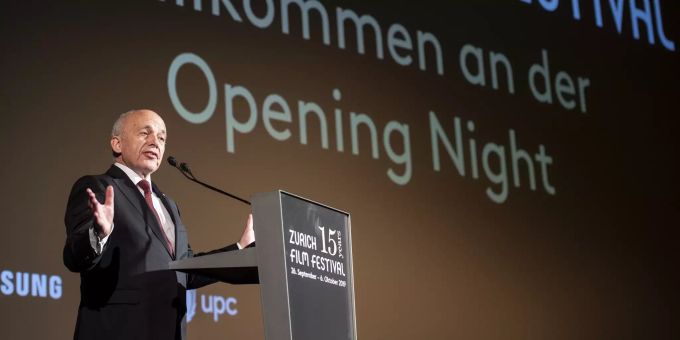 Bundesrat Ueli Maurer an der Opening Night am Zürich Film Festival. (Archivbild) Zürich Film Festival