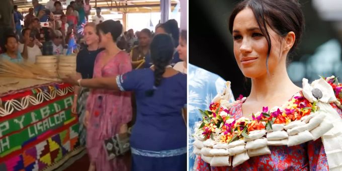Meghan Markle bei einem Auftritt in Fidschi. meghan markle