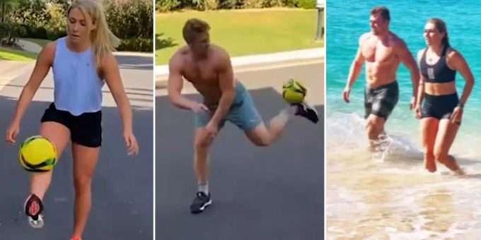Kick it like Shiffrin - US-Skistar und Freund zeigen Fussball-Skills