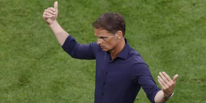 Bondscoach Frank de Boer. Foto: Koen Van Weel/EPA Pool/AP/dpa Bondscoach Frank de Boer. Foto: Koen Van Weel/EPA Pool/AP/dpa