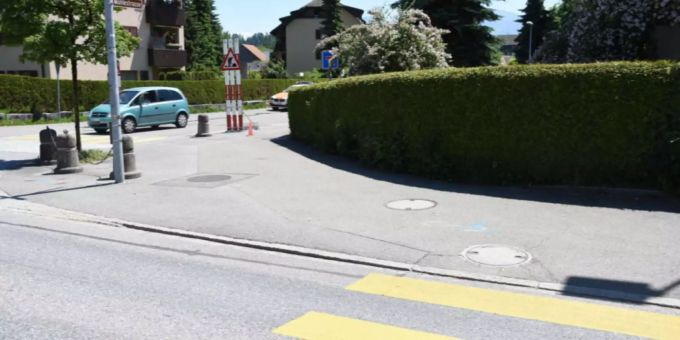 Es entstand geringer Sachschaden. Unfall