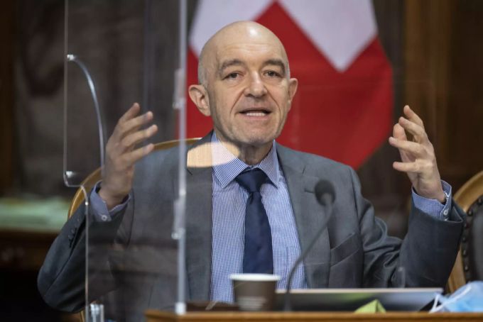 Daniel Jositsch, SP-ZH, spricht zur Kleinen Kammer an der Sommersession der Eidgenössischen Räte, am Donnerstag, 3. Juni 2021 im Ständerat Bern. Daniel Jositsch