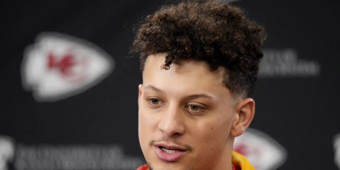 Hat mit seiner Familie viel um die Ohren: Chiefs-Quarterback Jackson Mahomes. Patrick Mahomes Pressekonferenz