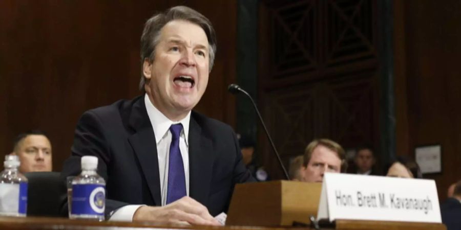 Richter Brett Kavanaugh während seiner Aussage vor dem Senats-Ausschuss.