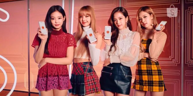 Die Girlband Blackpink wirbt für Shopee.