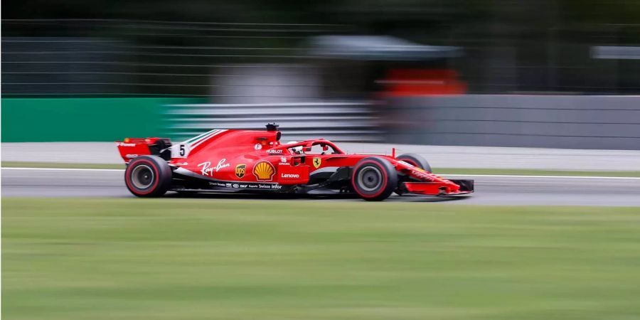 Sebastian Vettel im Abschlusstraining in Monza.